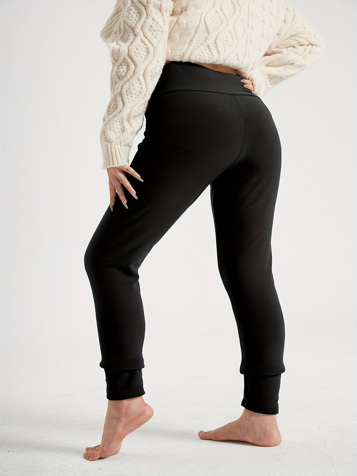 Silvia Women's Warm Fleece Lined Winter Leggings