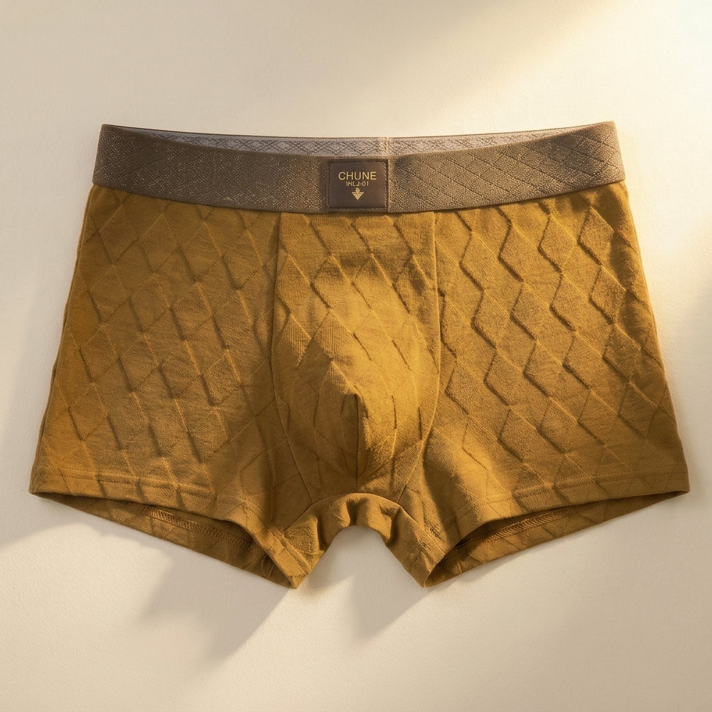 Whitfield Men's Cotton Diamond Textured Boxer Briefs