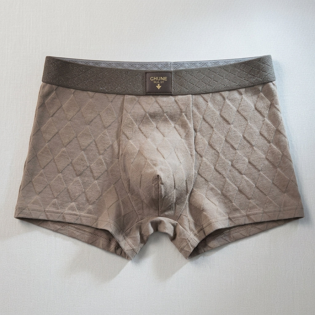 Whitfield Men's Cotton Diamond Textured Boxer Briefs