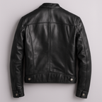 Prescott Men's Vintage Leather Band Collar Jacket