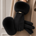 Sinclair Women's Fur Cuff Touchscreen Winter Gloves