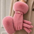 Sinclair Women's Fur Cuff Touchscreen Winter Gloves