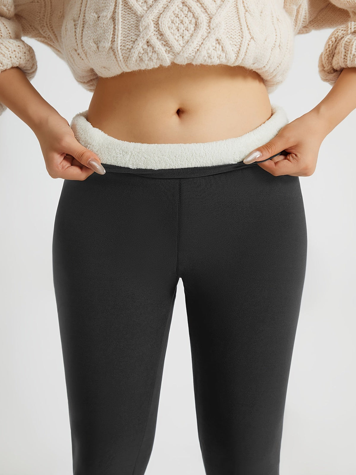 Silvia Women's Warm Fleece Lined Winter Leggings