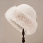 Waverly Women's Plush Roll Brim Fur Cloche Hat