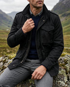 Harrison Men's Four Pocket Military Field Jacket