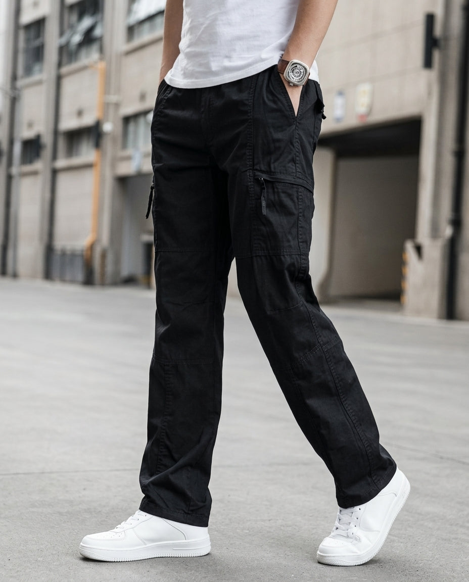 Otto Organic Cotton Multi-Pocket Cargo Pants for Men