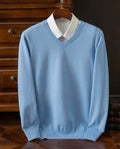 Cassius Cashmere Relaxed V-Neck Sweater for Men
