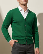 Corbin Relaxed Cashmere V-Neck Cardigan Sweater for Men