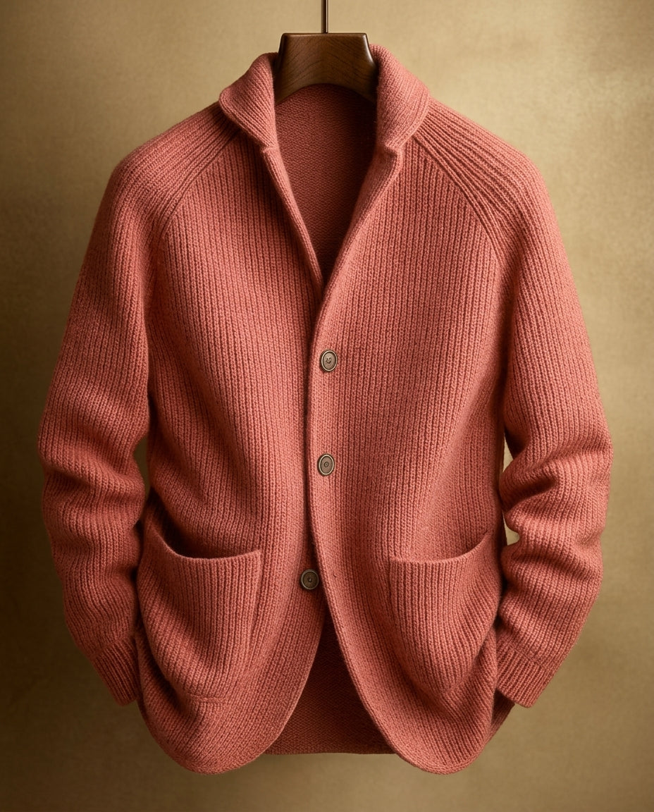 Terrance Textured Button Cardigan Sweater for Men