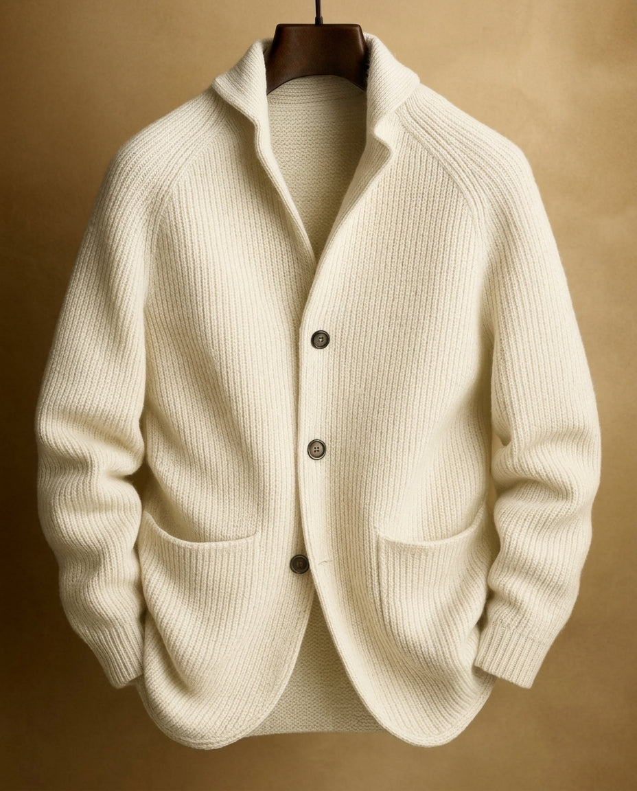 Terrance Textured Button Cardigan Sweater for Men
