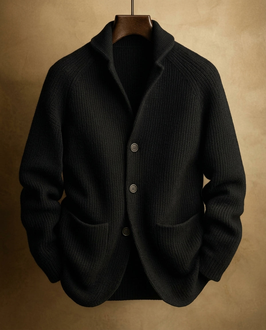 Terrance Textured Button Cardigan Sweater for Men
