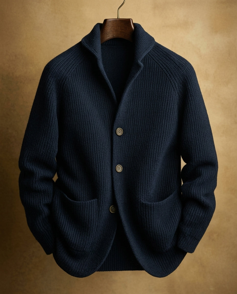 Terrance Textured Button Cardigan Sweater for Men