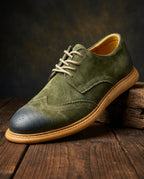 Soren Stylish Suede Wingtip Derby Shoes for Men
