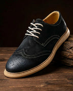 Soren Stylish Suede Wingtip Derby Shoes for Men
