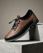 Leander Leather Cushioned Walking Sneaker for Men