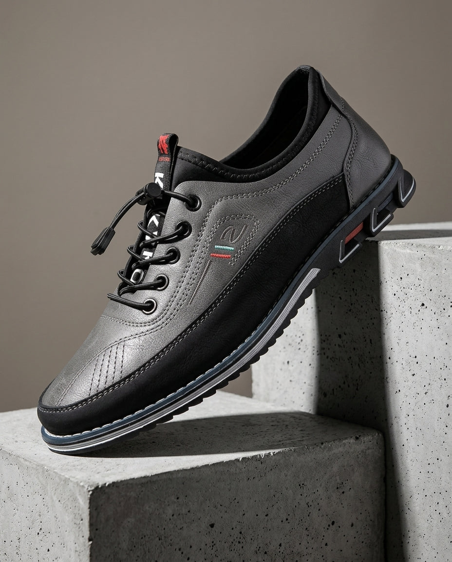 Leander Leather Cushioned Walking Sneaker for Men