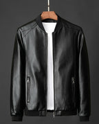 Lester Classic Leather Bomber Jacket for Men