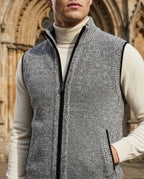 Willard Wool Full-Zip Sweater Vest for Men