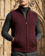 Willard Wool Full-Zip Sweater Vest for Men