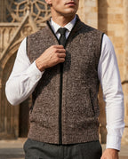 Willard Wool Full-Zip Sweater Vest for Men