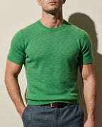 Colby Cashmere Short-Sleeve Sweater Tee for Men