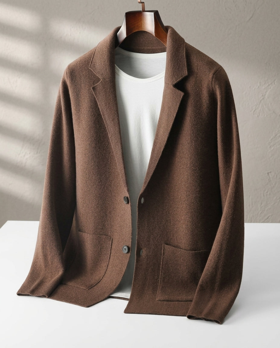 Moreno Cashmere Tailored Blazer Cardigan for Men