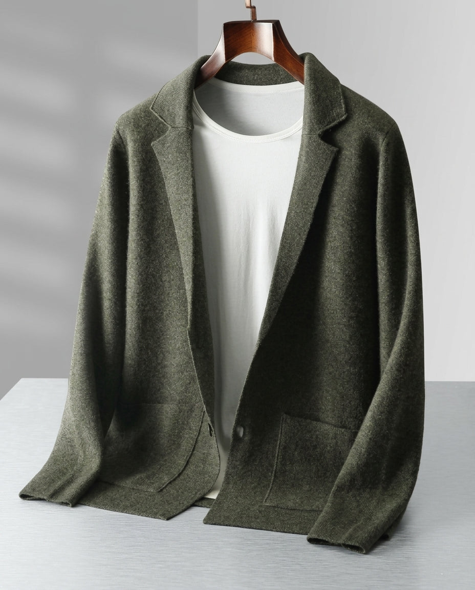 Moreno Cashmere Tailored Blazer Cardigan for Men
