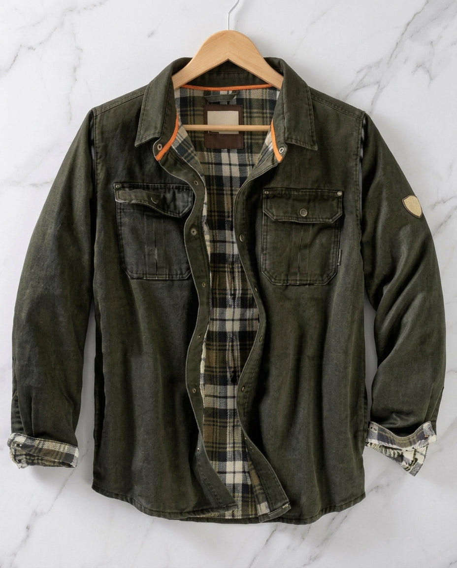 Herald Waxed Canvas Field Jacket for Men