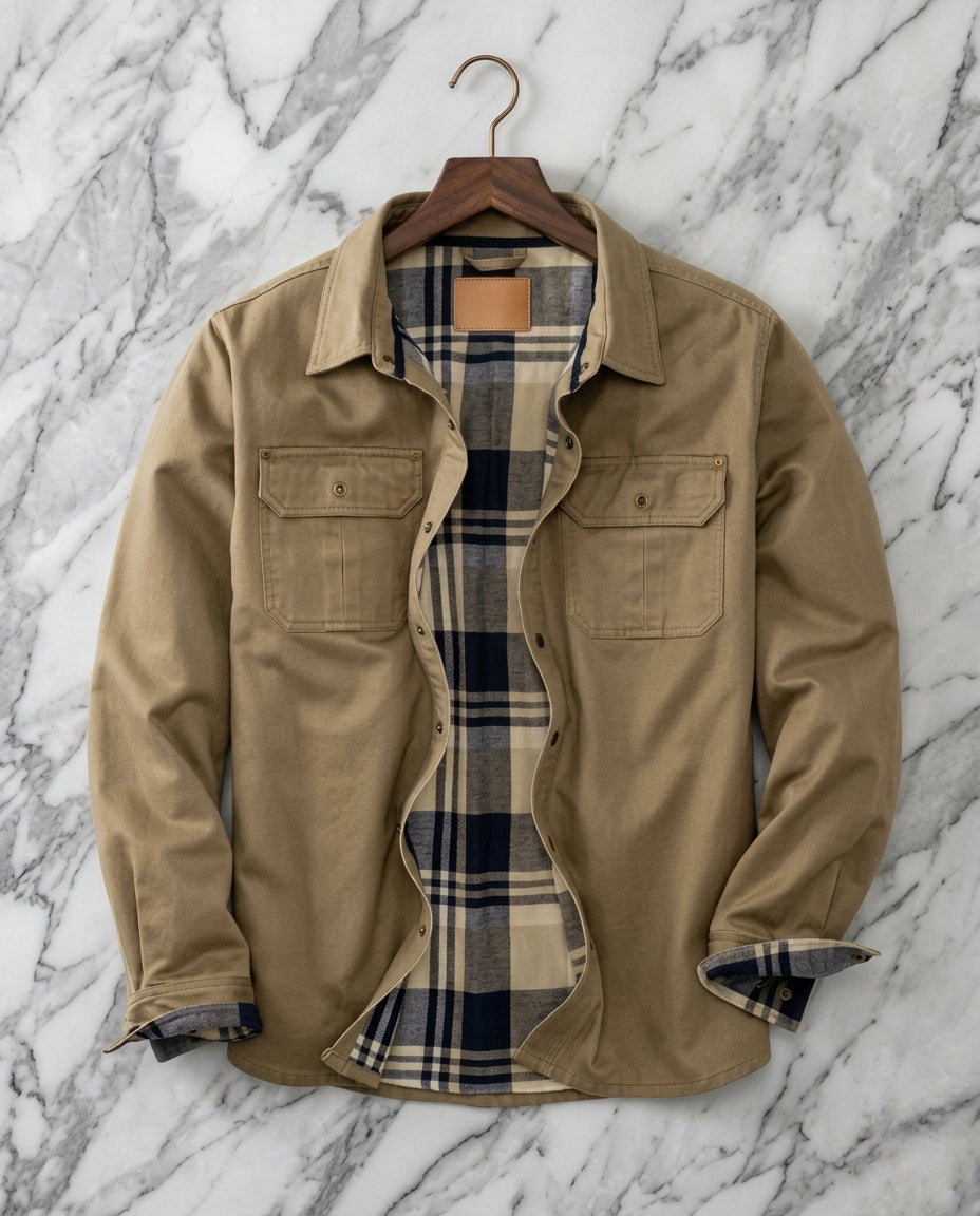 Herald Waxed Canvas Field Jacket for Men