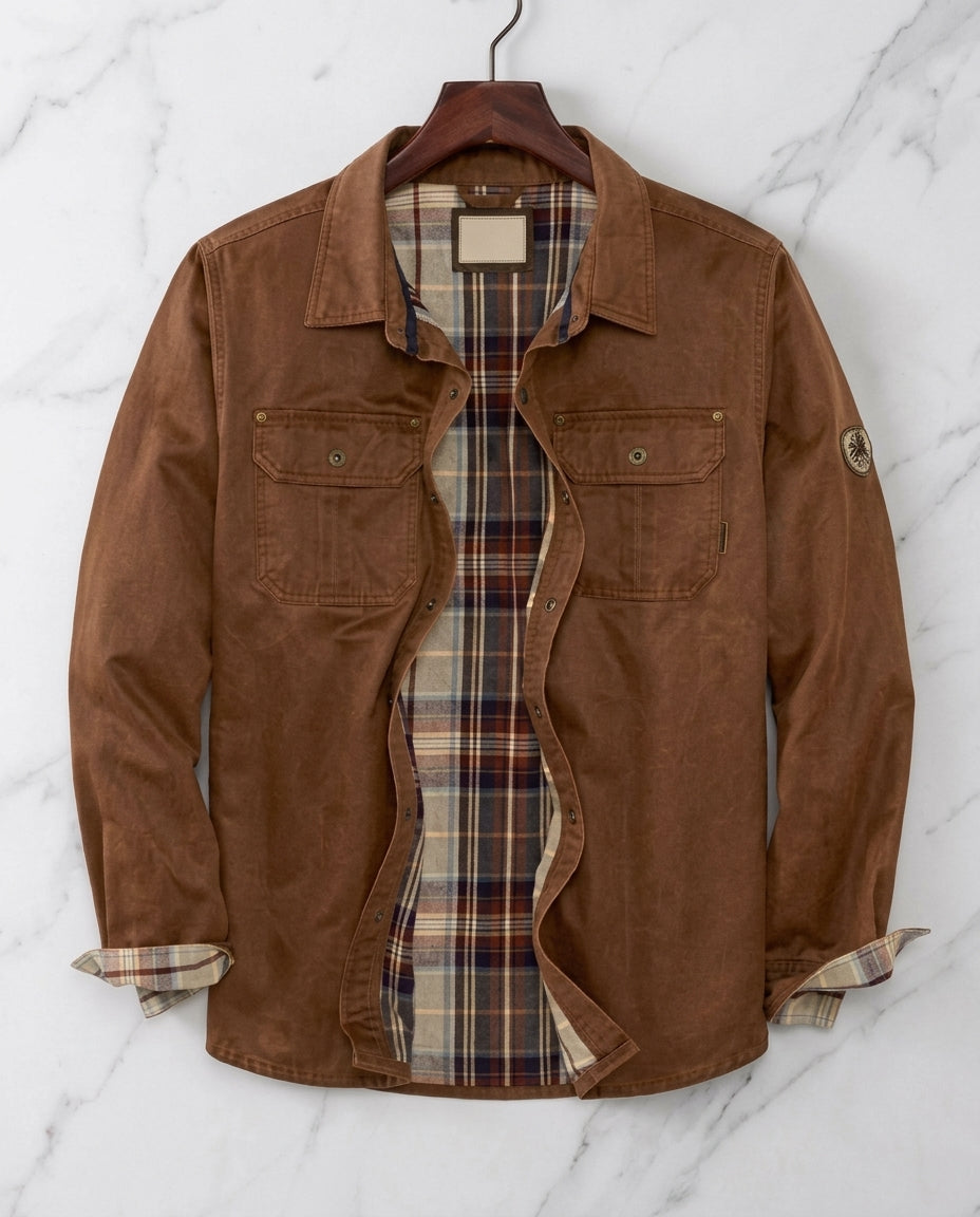 Herald Waxed Canvas Field Jacket for Men