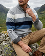 Samuel Striped Quarter-Zip Pullover Sweater for Men
