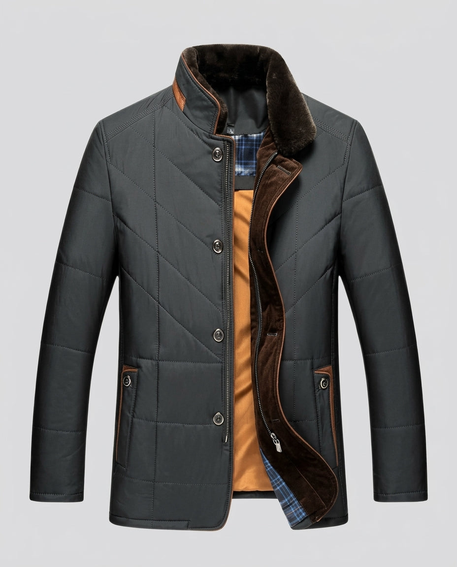 Zander Quilted Winter Field Jacket for Men