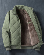 Alder Quilted Fleece-Lined Winter Jacket for Men