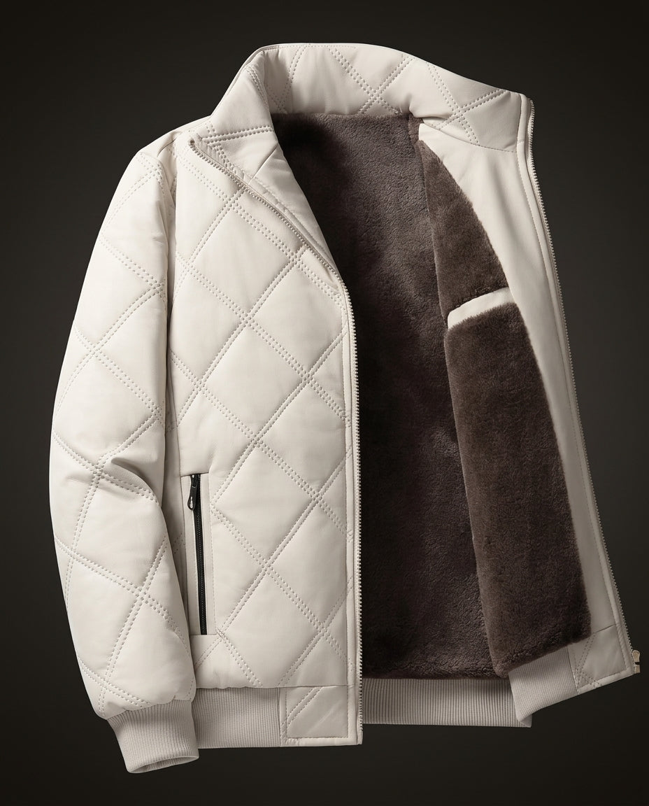 Alder Quilted Fleece-Lined Winter Jacket for Men